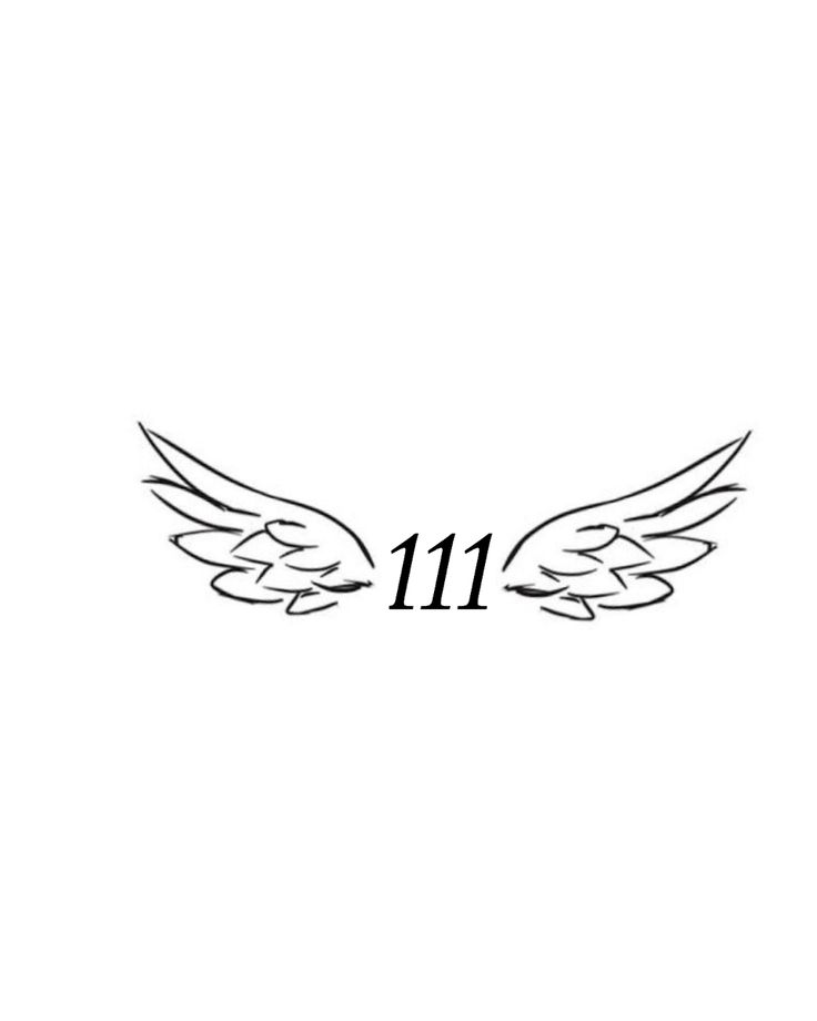 the number 11 with wings on it