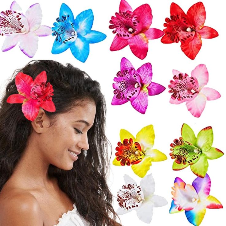 PRICES MAY VARY. Flower hair barrettes made of good quality cloth and metal alloy,comfortable for clamping hair,don't feel pain when you use the clips for long time,you will get a lot of compliments if you wear them. Tropical flower hair clip is one size fit all. There are inevitably errors in manual measurement, please forgive me. Hawaiian flower for hair various occasions can be used: weddings, travel, birthdays, proms, parties, graduations and so on. Colorful floral hair pins are perfect gift Hawaiian Flower Hair, Hawaiian Hairstyles, Beach Floral, Floral Hair Pieces, Floral Hair Pins, Hawaiian Flower, Floral Pins, Hair Accessories Clips, Tropical Flower