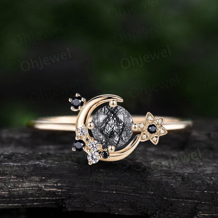 This Engagement Rings item by Ohjewel has 5078 favorites from Etsy shoppers. Ships from Metuchen, NJ. Listed on May 25, 2024 خواتم خطوبة, Black Rutilated Quartz Engagement Ring, Rutilated Quartz Engagement Ring, Ring Black Stone, Bijoux Art Nouveau, Quartz Engagement Ring, Black Stone Ring, Black Rutilated Quartz, Cute Engagement Rings