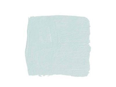 a white paint swatch on a white background