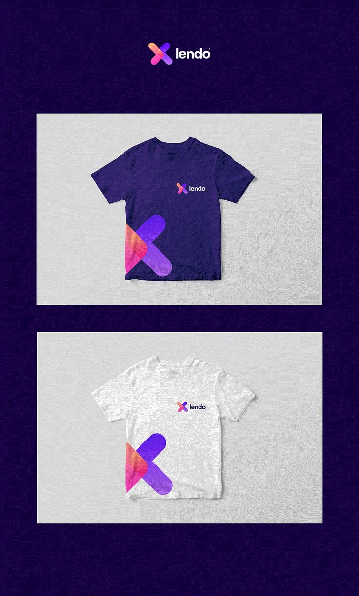 two t - shirts with different designs on them, one in purple and the other in pink