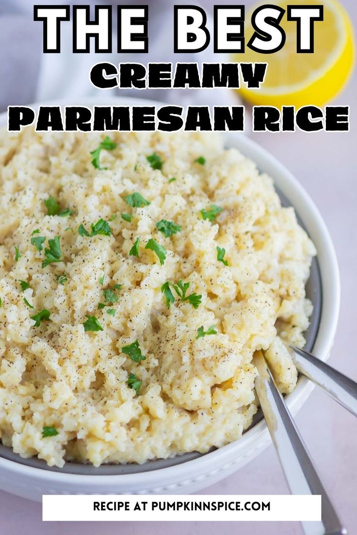 the best creamy parmesan rice recipe