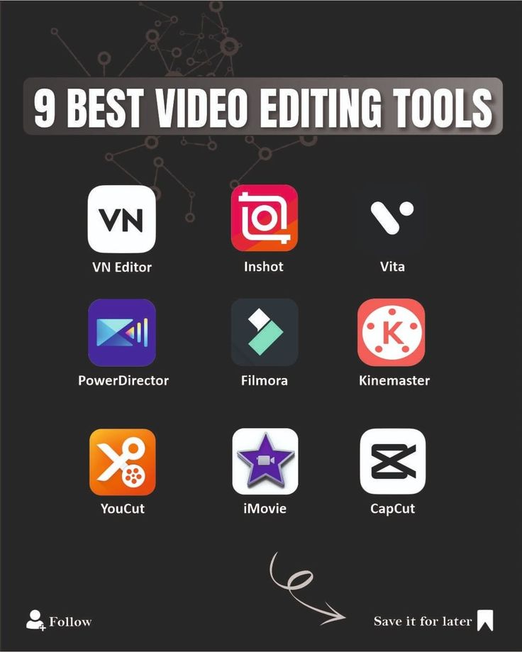 9 Best video editing tools, Vn Editor, Inshot, Vita, Power Director, Filmora, Kinemaster, YouCut, iMovie, CapCut, Best online platfom for video editing, free video editng tools Best Content Creation Tools, Video Editing Tools, Learn Editing, Video Editing Tips, Video Editing Ideas, Podcast Ideas, Email Marketing Business, Best Video Editing, Social Media Content Ideas