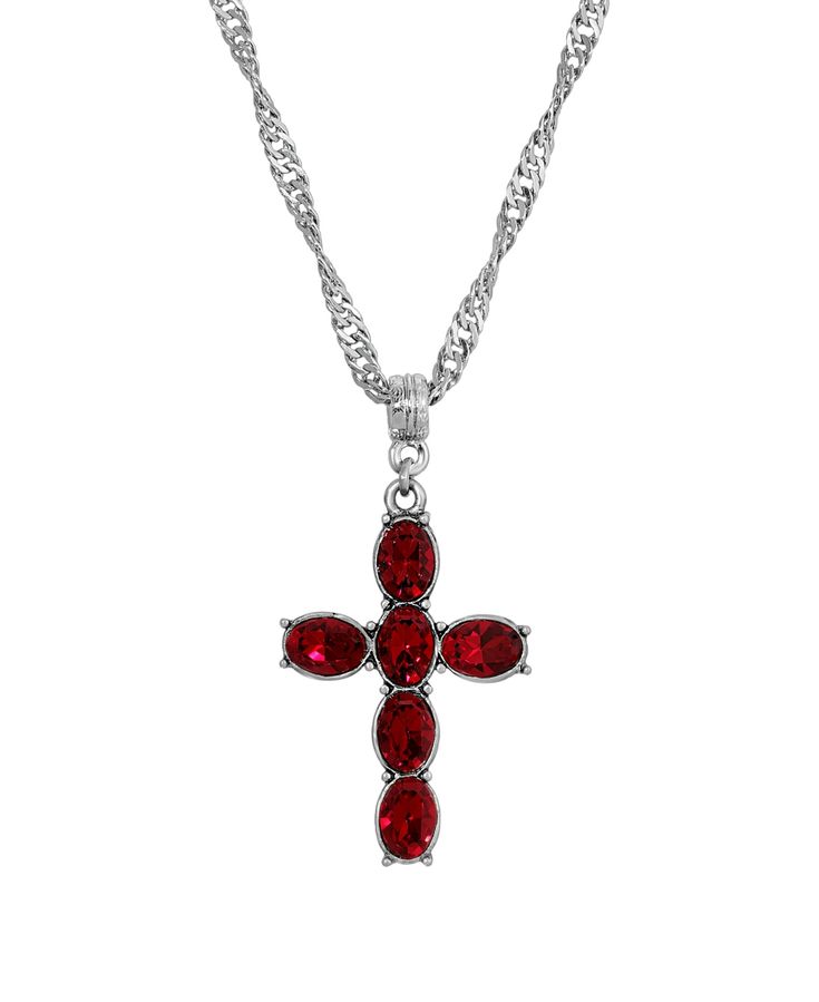 Give your outfit an instant classy vintage-like modern look with this crystal cross necklace. This necklace features 6 oval crystal glass tones. Memorial Crystal Vintage Red Cross Vampire Diaries Pendant Jewelry Necklace, Vintage Red Cross Jewelry, Red Cross Necklace, Symbols Of Faith, Twisted Necklace, Aesthetic Galaxy, Classy Vintage, Crystal Cross, 30 Gifts