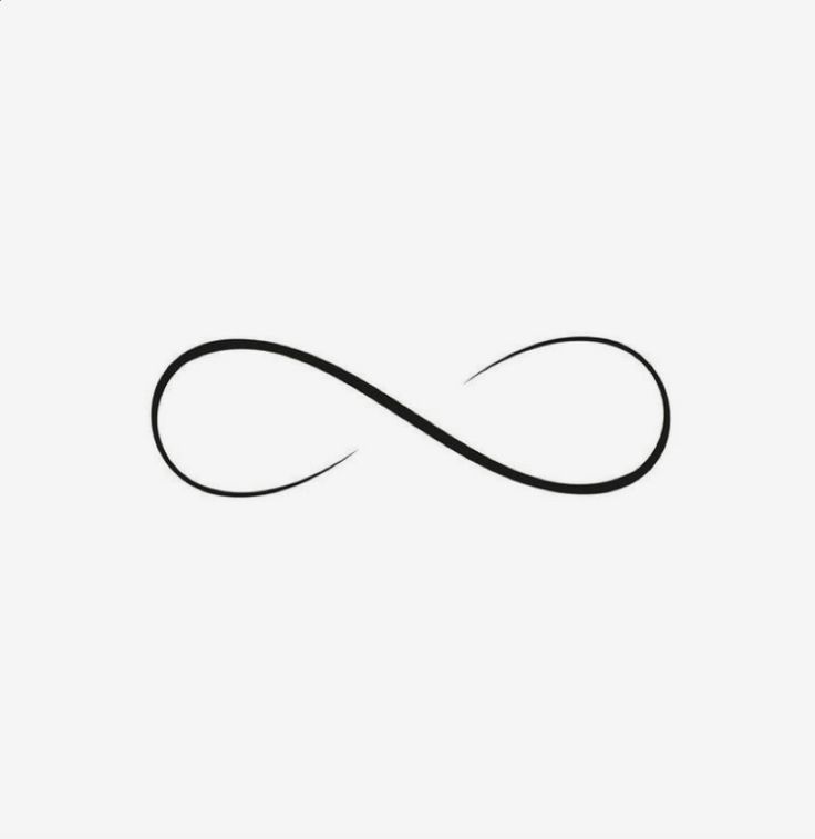 an infinite symbol is shown in black on a white background