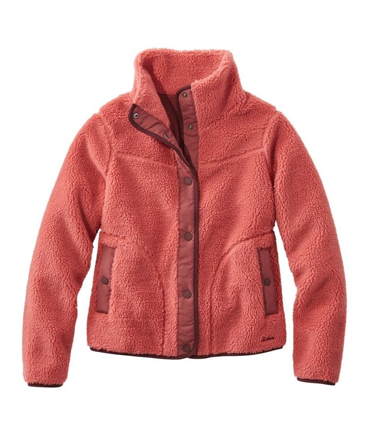 Women's Bean's Sherpa Fleece Jacket | Sweatshirts & Fleece at L.L.Bean Sherpa Fleece Jacket, Womens Sherpa, Fleece Jacket Womens, Womens Fleece, Sherpa Fleece, Ll Bean, L L Bean, High Collar, Outerwear Women