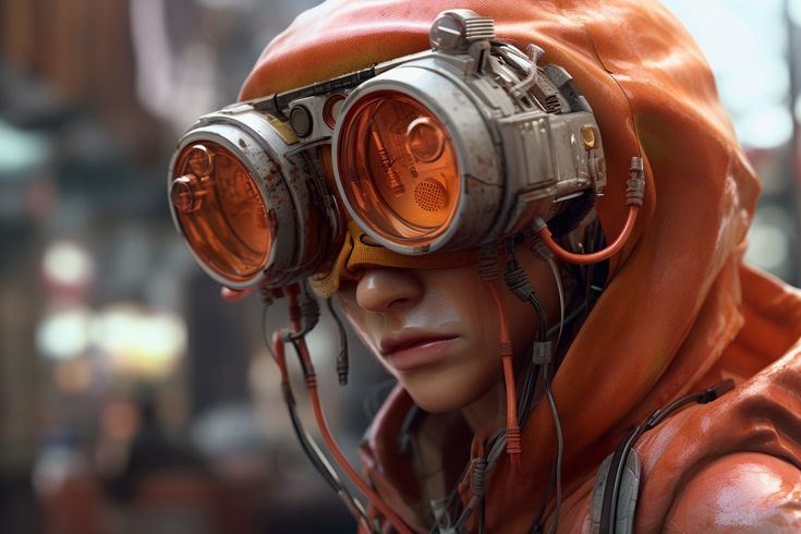 Trending Midjourney AI-generated Showcase mentored by ThetaCursed, License: CC BY-NC 4.0 Sci Fi Goggles Concept Art, Sci Fi Goggles, Goggles Concept Art, A Hero, Art References, What If, Goggles, Philosophy, Concept Art