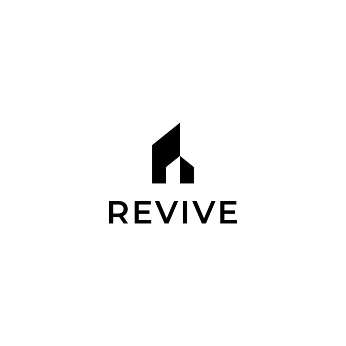 a black and white logo with the word revve in it's middle corner