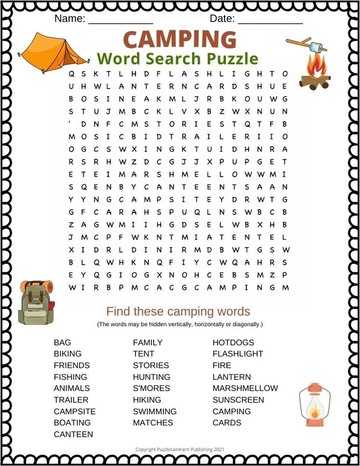 Camping word search puzzle. It contains 25 camping words. It is a free printable PDF. Adult Activity Printables, Camping Word Search, Camping Worksheets, Word Searches For Kids, Word Search For Adults, Summer Puzzle, Free Word Search Puzzles, Kids Word Search, Nursing Home Activities