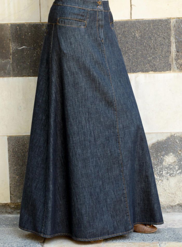 Cowgirl Skirts, Long Denim Skirt Outfit, Dream Skirt, Long Jean Skirt, Denim Skirt Outfits, Long Denim Skirt, Maxi Skirt Outfits, Skirt Denim, Modest Skirts