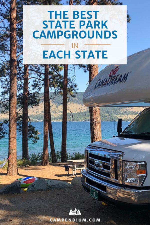 the best state park campgrounds in each state