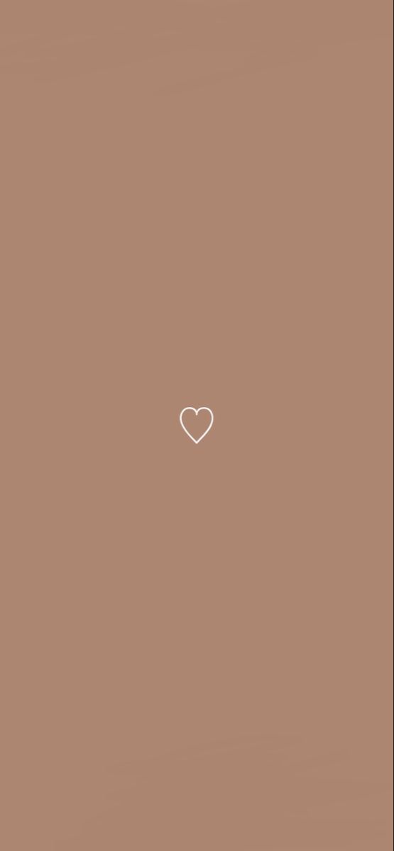 a white heart on a brown background