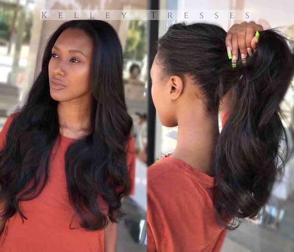 The versatile sew-in is a hair weaving method that provides the most versatile hair weave compared to other methods such as the traditional full or partial sew-in. With a versatile sewin the wearer can simply wear their hair down, or arr... Cambodian Hair Weave Sew Ins, Partial Weave Sew In Black Women, Minimal Leave Out Sew In, Traditional Sew In Weave Middle Part, Versatile Sew In Weave Hairstyles, Full Sew In Weave No Leave Out, Partial Sew In Weave, Layered Sew In, Versatile Sewin