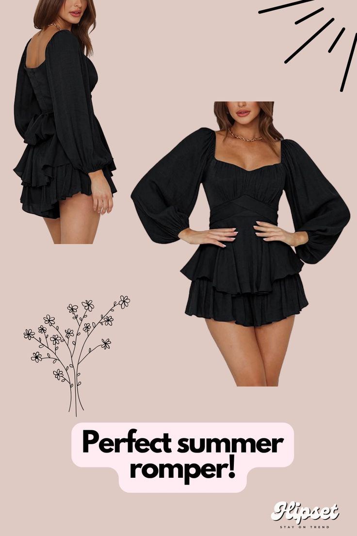 spring/summer outfit - cute romper Short Romper, Romper Black, Night Out With Friends, Summer Weather, Mini Short, Cute Spring, Outfits Spring, Outfits Fall, Outfits Winter