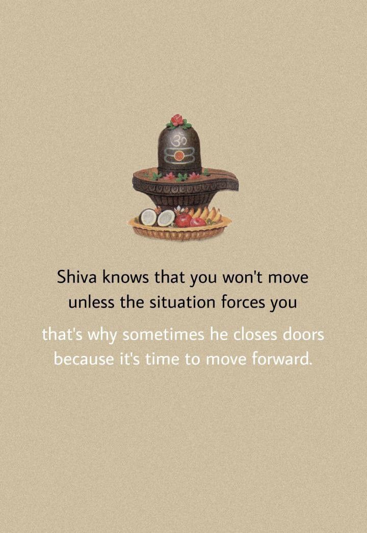 an image of a hat with words on it that says, shria knows that you won't move unless the situation forces you