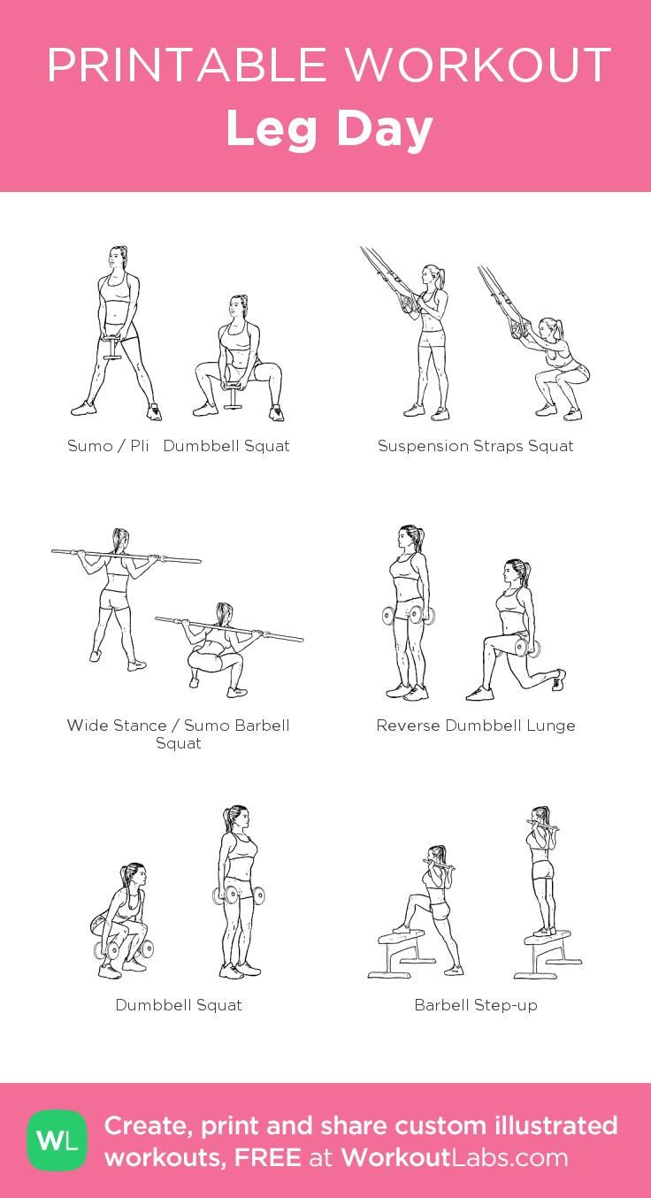 the printable workout poster is shown with instructions for how to do it