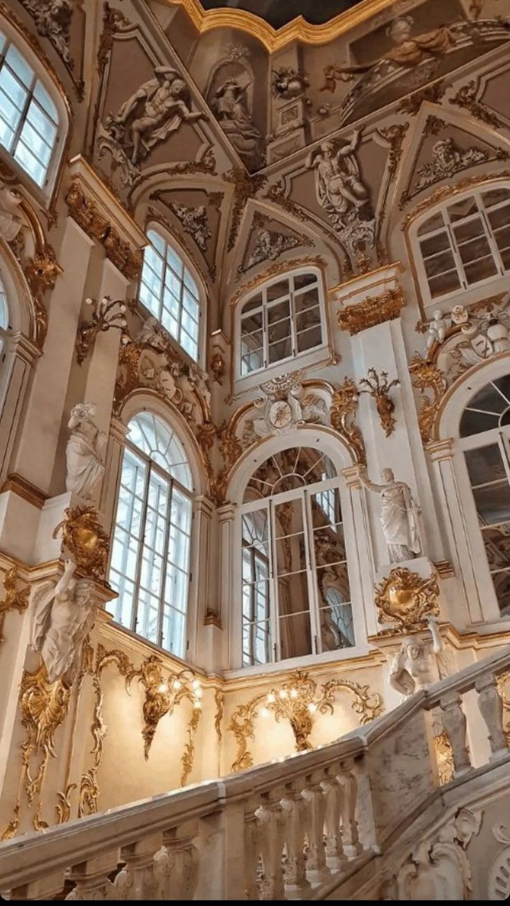 an ornate building with lots of windows and gold decorations on the walls, along with a quote that reads so you want to smell like this