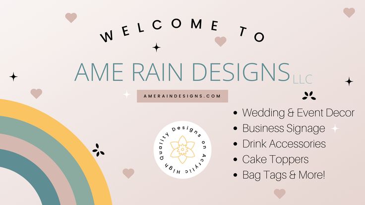 Ame Rain Designs | Acrylic Event Decor