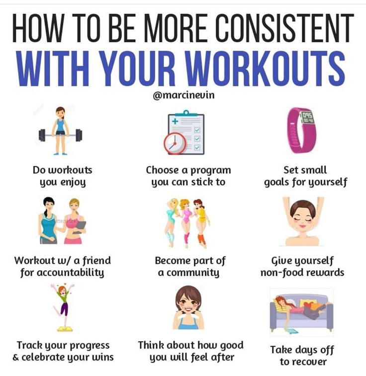 a poster with the words how to be more content with your workouts