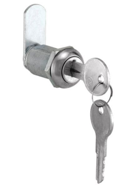 an image of a door handle with two keys on the key hole and one is open