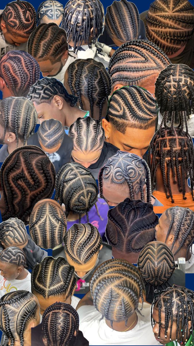 Black Hair Twist Styles Men, Male Braided Hairstyles Black, Man Braiding Hairstyles, Men In Cornrows, Short Mens Braids, Male Braids With Beads, Swirl Braids Men, Braided Hair Designs, Guy Hairstyles Braids