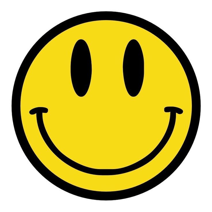 a yellow smiley face with two black eyes