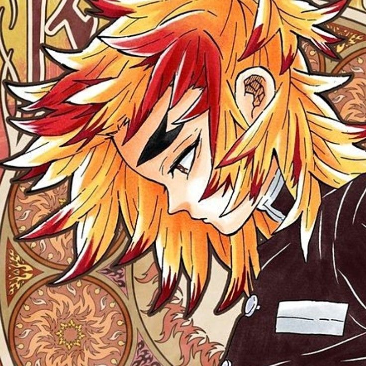 Rengoku Kyojurou icon pfp KNY Rengoku High Quality, Rengoku Demon Slayer Mark, Rengoku Pfp Icon, Rengoku Side Profile, Rengoku Manga Color, Rengoku Widget, Rengoku Aesthetic, Rengoku Pfp, Rengoku Icon