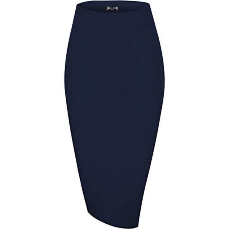 Elastic High Waist Knee Length Pencil Skirt Ribbed Knit, Navy Blue 95% Polyester, 5% Spandex Imported Machine Wash Soft And High Quality Farbic, Skin-Friendly, Comfy To Touch And Wear High Waist, Rib-Knit, Pencil Skirt, Solid Color, Stretchy Simply Designed, Basic But Stylish, Figure Flattering And Feminine, Form Fitting, Helps You Show Your Unique Charming, Makes You More Attractive Suitable For Casual, Vacation, School, Work, Dates, Patities And Daily Wear, Suit For Women And Girl A Perfect Fi Cheap Cotton Knee-length Pencil Skirt, Non-stretch Chic Skirt At Cheap Price, Cheap Casual Non-stretch Skirt, Cheap Non-stretch Pencil Mini Skirt, Navy Wool Pencil Skirt, Affordable Knee-length Bottoms For Night Out, Navy Blue Pencil Skirt, Pencil Skirt Outfits, Suit For Women