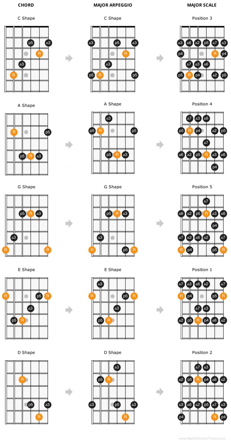 the ukulele guitar chords are arranged and labeled in orange, black and white