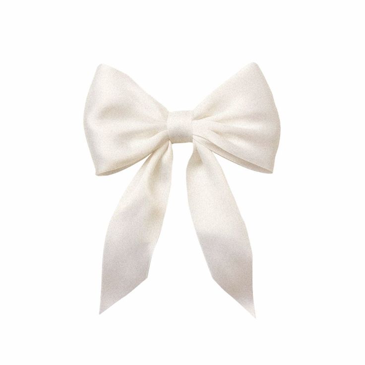 a white bow on a white background