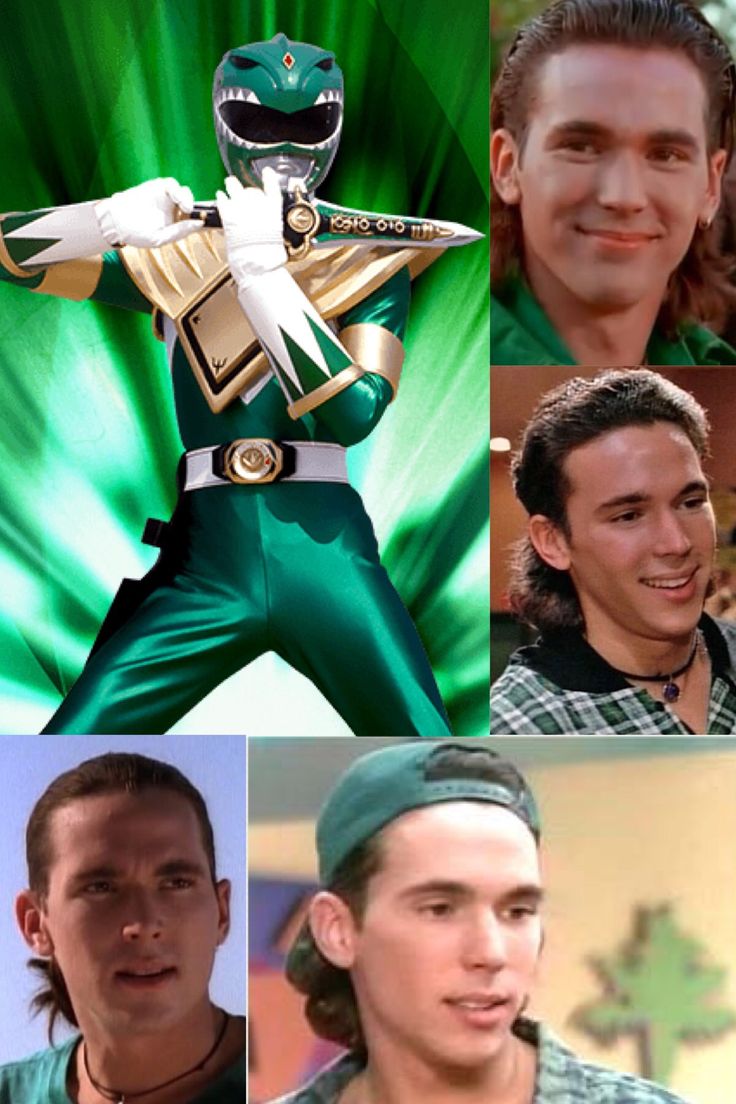 many different pictures of the same man in green and gold outfits, one with his hands on his hips