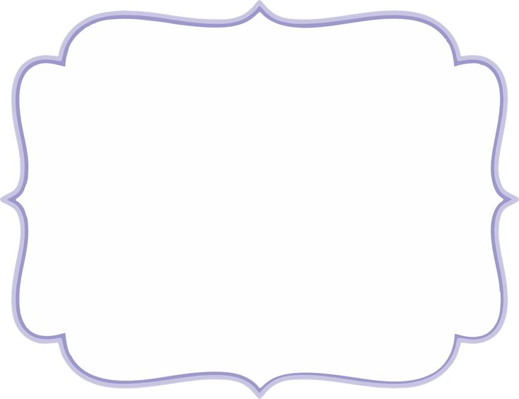 a blank paper with an ornate frame in the middle and purple trimmings on it