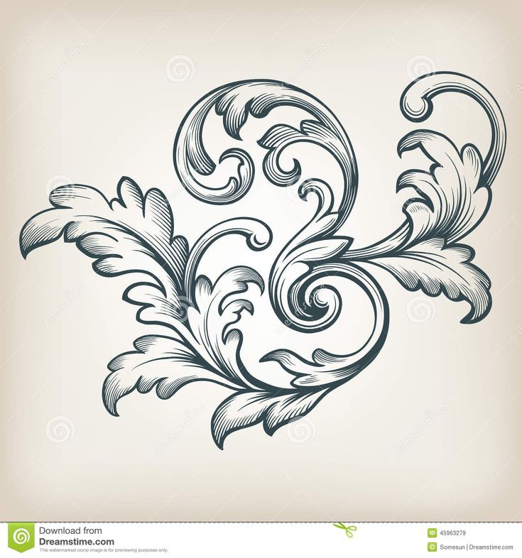 an ornate floral design in blue and white on a beige background stock photo - image 519