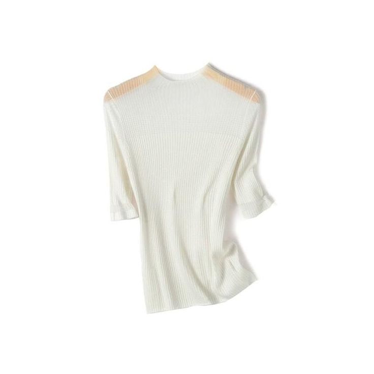 Discover Elegance and Comfort Embrace the perfect blend of luxury and comfort with our half sleeve knitted top, designed for the modern woman. This finely crafted pullover combines style and warmth, making it an essential addition to your autumn and winter wardrobe. Key Features Material Excellence: Crafted from a unique blend of Mulberry Silk, Cashmere, Wool, Acrylic, and Polyester, offering a soft and luxurious feel. Stylish Design: Features a chic, solid pattern with a transparent mock collar Slim Fit Sweater, Knitted Top, Top For Women, Cashmere Wool, Mulberry Silk, Half Sleeve, Winter Wardrobe, Autumn And Winter, Modern Woman