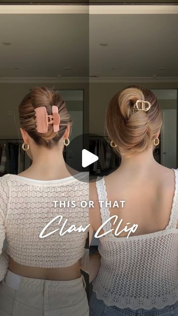 Easy Updo With Clip, Updo With Claw Clip, Claw Clip Hairstyles Tutorials, Easy Claw Clip Hairstyles, Hair Claw Clip Hairstyles, Claw Clip Updo, Wedding Guest Updo, Claw Clip Hairstyles, Claw Clip Hairstyle