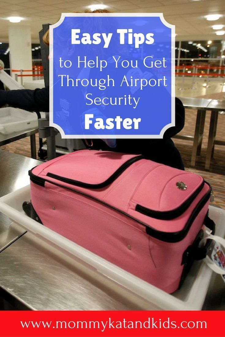 luggage sitting on top of an airport conveyor belt with the words easy tips to help you get through airport security faster