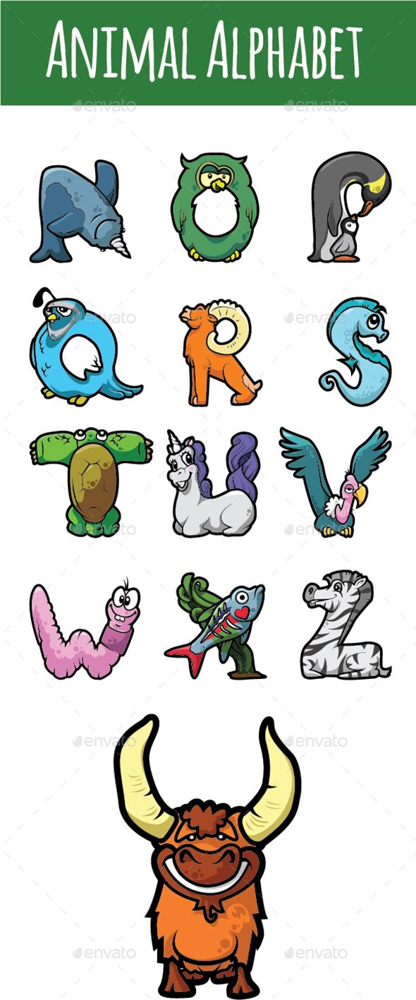 Animal Name From A To Z Alphabet