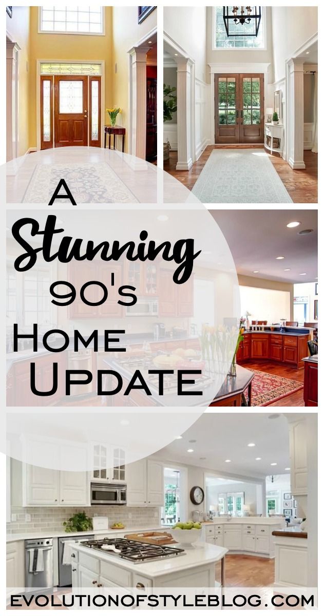 a bunch of pictures with the words stunning 90's home update on it and below them