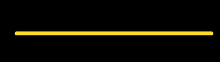 a yellow line on a black background