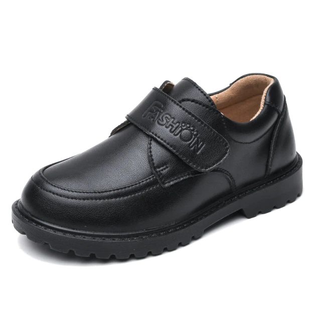 PRODUCT DESCRIPTION This Samuel boy's oxford shoe is ideal for any casual occasion. It features a leather upper which is durable and easy to clean. It is important to find something that he will like to wear. This is a great way to make his shopping experience a little more fun. • Upper Material: Leather• Outsole Material: Rubber• Fit: Fits true to size, take your normal size• Closure Type: Hook & Loop• Toe Shape: Round Toe• Lining Material: Polyurethane• Heel Height: 1 in• Weight: 3 oz• Width O Oxford Shoes Brown, Boys School Shoes, Oxford Shoe, Brand Name Shoes, Oxford Flats, Brand Collaboration, Black 13, Types Of Shoes, Boy Fashion