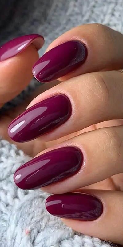 15 Stunning Burgundy Nail Colors for Winter 2023-2024 - thepinkgoose.com Autumn Nail Colors 2024, Winter Nail Colors 2024 Gel, Opi Burgundy Nail Polish, Berry Nail Color, Mulberry Nails, Cranberry Nails, Berry Nails, Plum Nails, Wine Nails