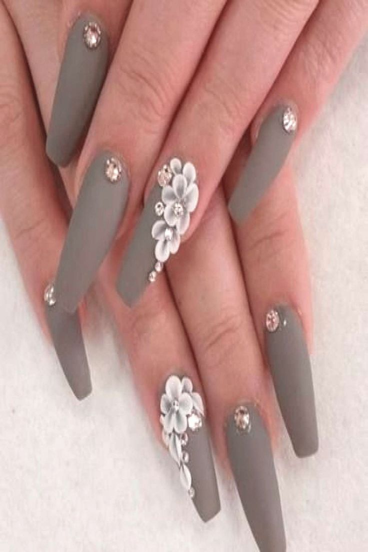 42 Ideas nails matte gray polish 42 Ideas nails matte gray polish