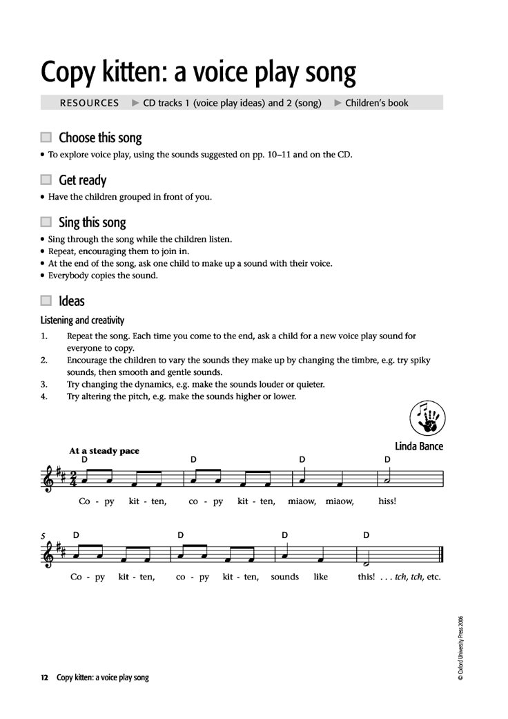 sheet music with the words copy kittn'a voice play song