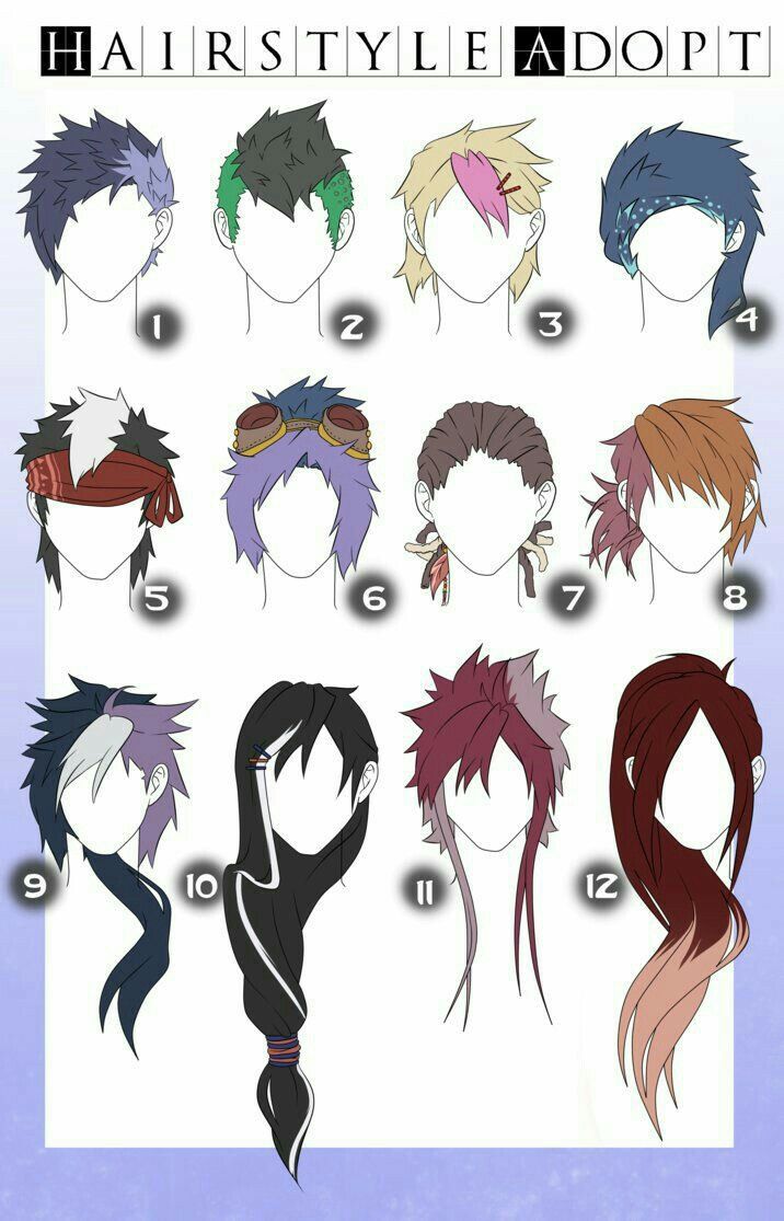 the hair styles for anime characters