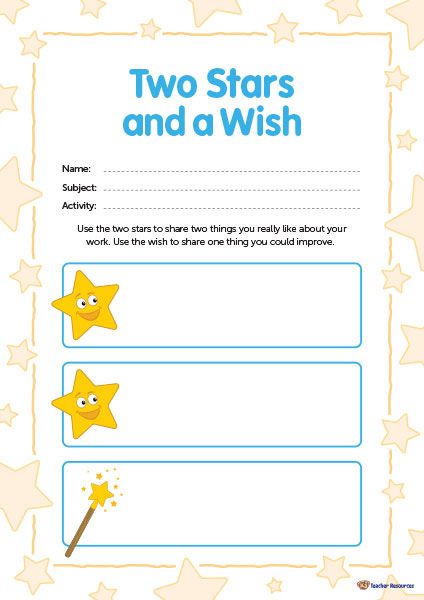 two stars and a wish worksheet for kids to practice reading the letter s