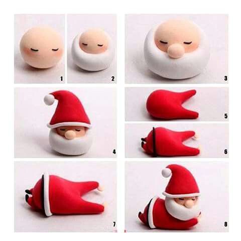 instructions to make a santa claus doll