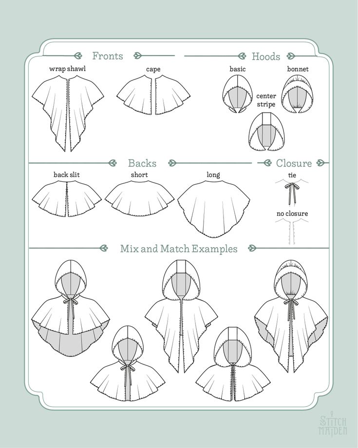 the instructions for how to make an origami dress with hoods and capes