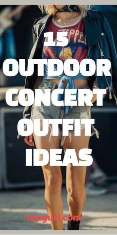 Outfits For Rock Concert Summer, How To Dress For A Rock Concert, What To Wear To A Rock Concert Summer, Concert Outfit Ideas Outdoor, Slightly Stoopid Concert Outfit, Brett Michaels Concert Outfit, Outfits For Outdoor Concert Summer, Concert Outfit Summer Rock, Casual Rock Concert Outfit