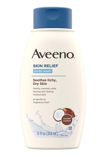 The Best Body Wash for Dry Skin That Won't Leave You Feeling Flaky Post-Rinse #purewow #skin #skincare #shower #beauty The Best Body Wash, Body Wash For Dry Skin, Aveeno Skin Relief, Best Coconut Oil, Best Body Wash, Dry Skin Remedies, Tighter Skin, Dry Itchy Skin, Mild Cleanser