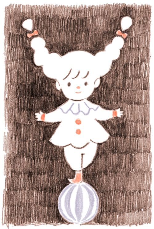 Hirasawa Minami, Cute Clown, Riso Print, Kawaii Illustration, Animation Gif, Illustration Animation, Children's Illustration, Funny Illustration, Botanical Drawings